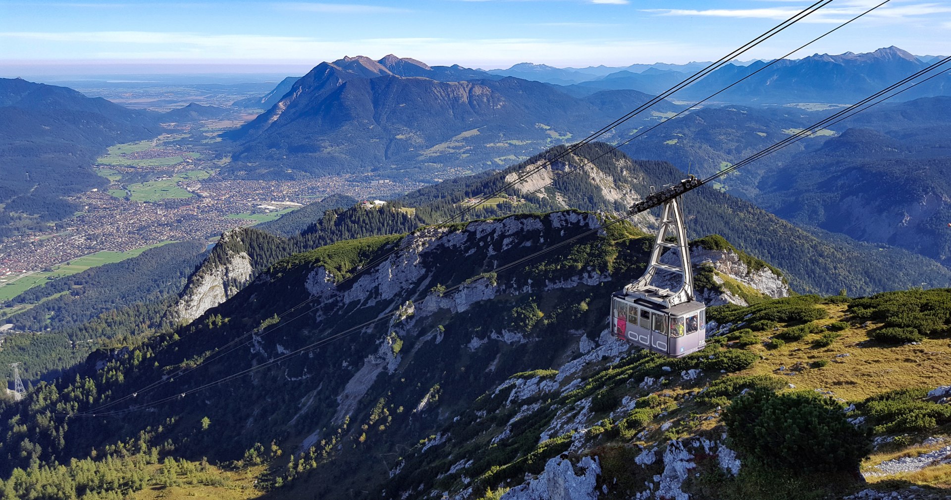 Alpspitzbahn summer with view to Munich, © Nicki Fischer