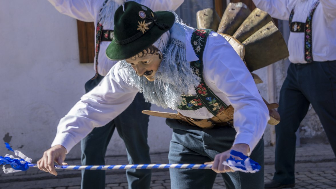 Schellrührer in der Faschingszeit in Grainau, © Tourist Information Grainau - A. Ostler