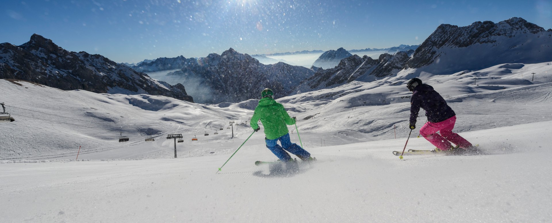 Skiing at the Zugspitze, © Tourist Information Grainau –W.Ehn