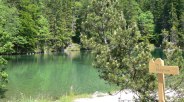 Badersee mit Blick auf Insel, © Touristinformation Grainau