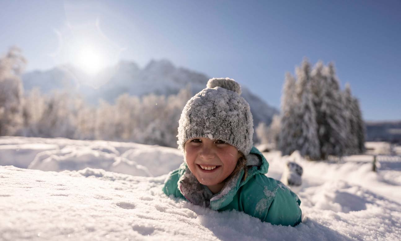 Kind im Schnee, © Zugspitzdorf Grainau - Ehn