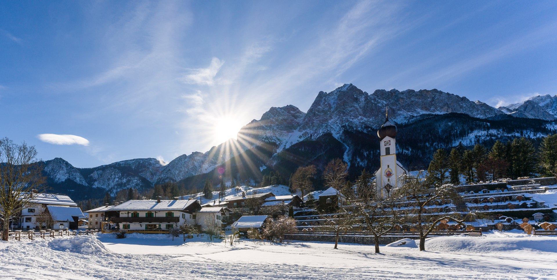 Panorama Zugspitzdorf Grainau, © Tourist Information Grainau - Wolfgang Ehn