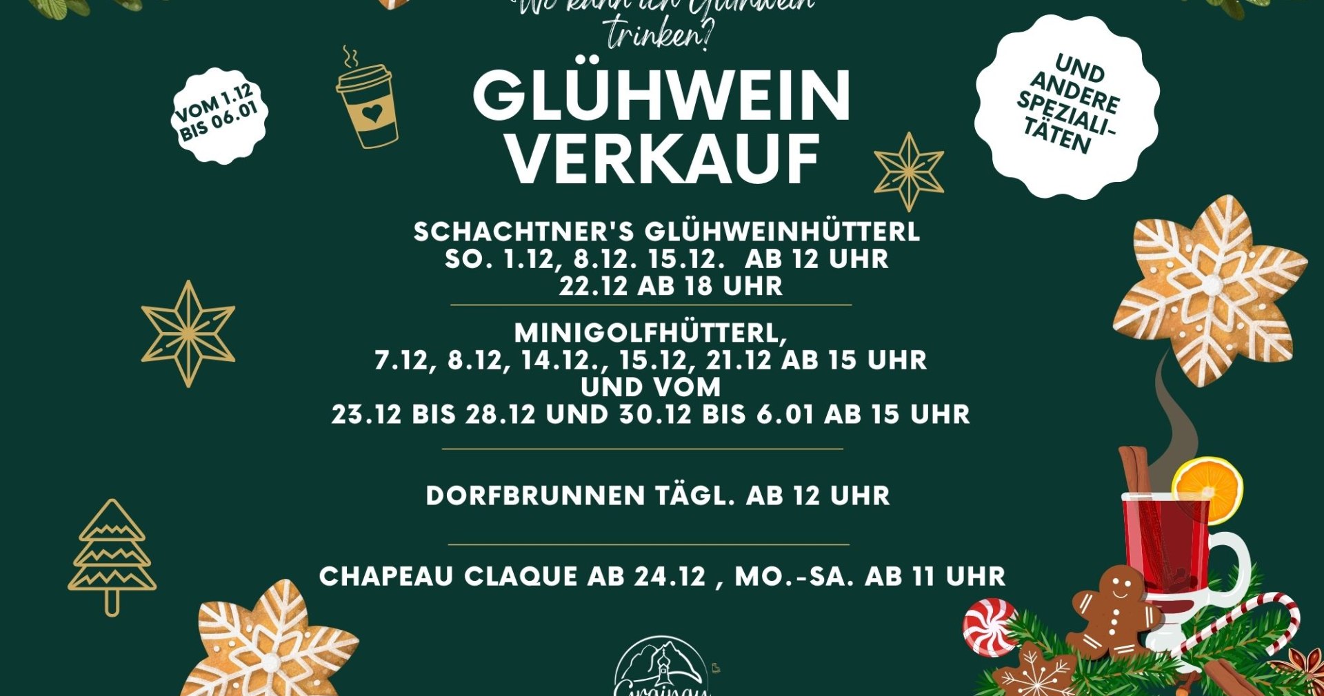 Glühweinverkauf in GRAINAU