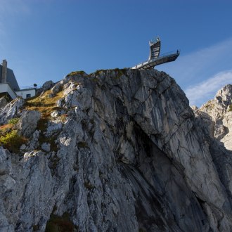 AlpspiX mit Bergstation, © Bayerische Zugspitzbahn AG, Benedikt Lechner