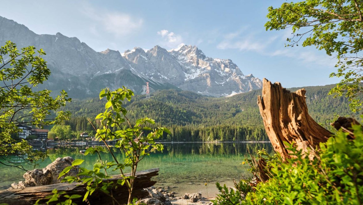 Eibsee mit Blick auf das Zugspitzmassiv, © Zugspitzdorf Grainau - A. Brey