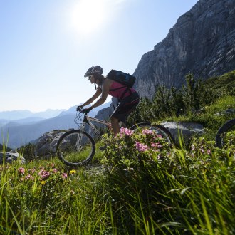 Mountainbiking in Grainau, © Zugspitzregion - Foto Ehn