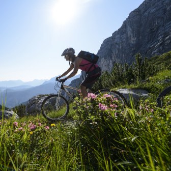 Mountainbiken in Grainau, © Zugspitzregion - Foto Ehn