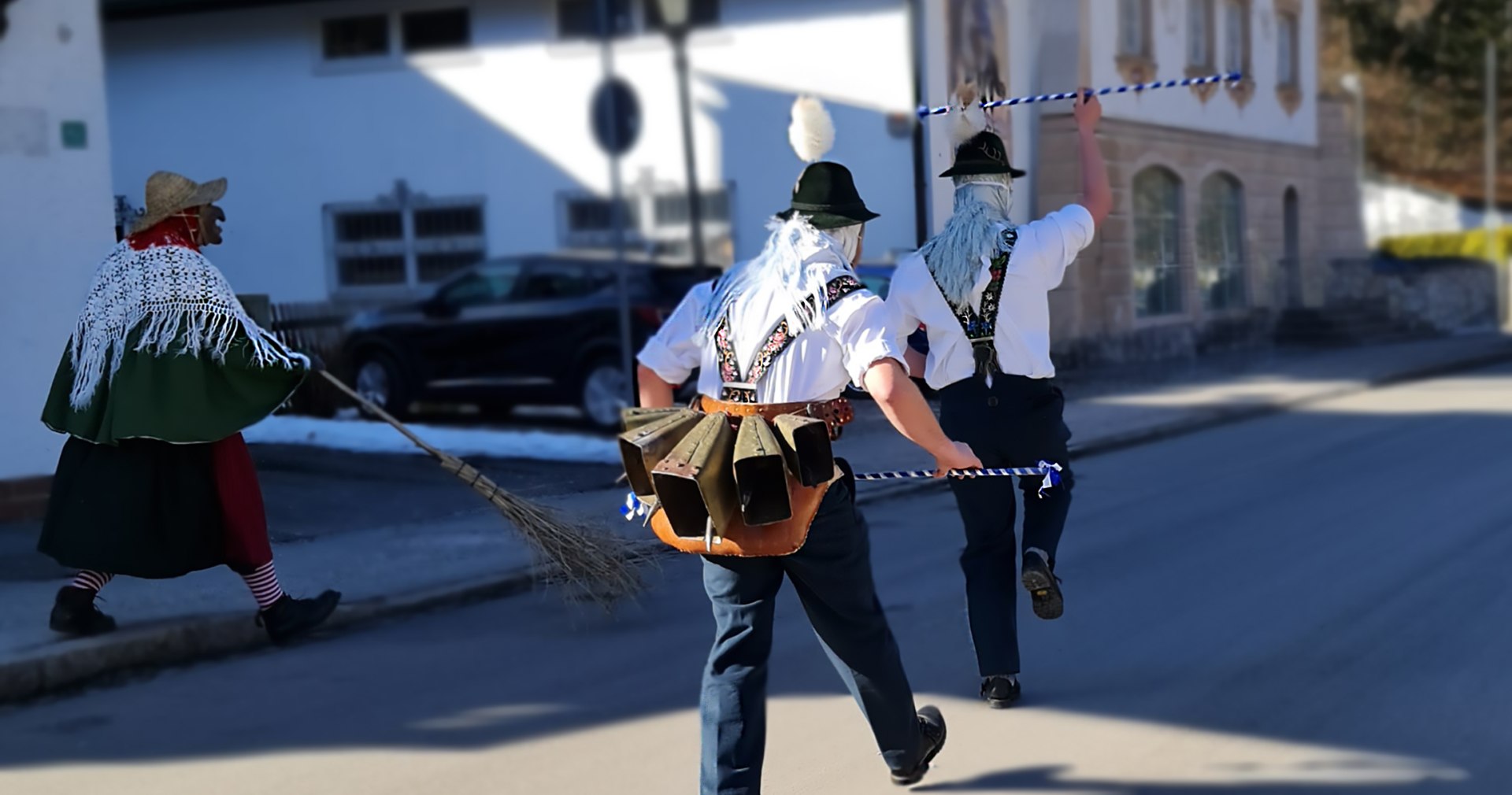 Schellenrührer im Grainauer Fasching, © Gemeinde Grainau / E. Reindl