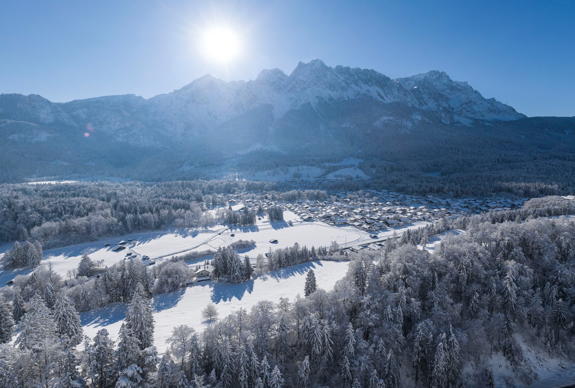 Verschneites Grainau, © Zugspitzdorf Grainau - Ehn