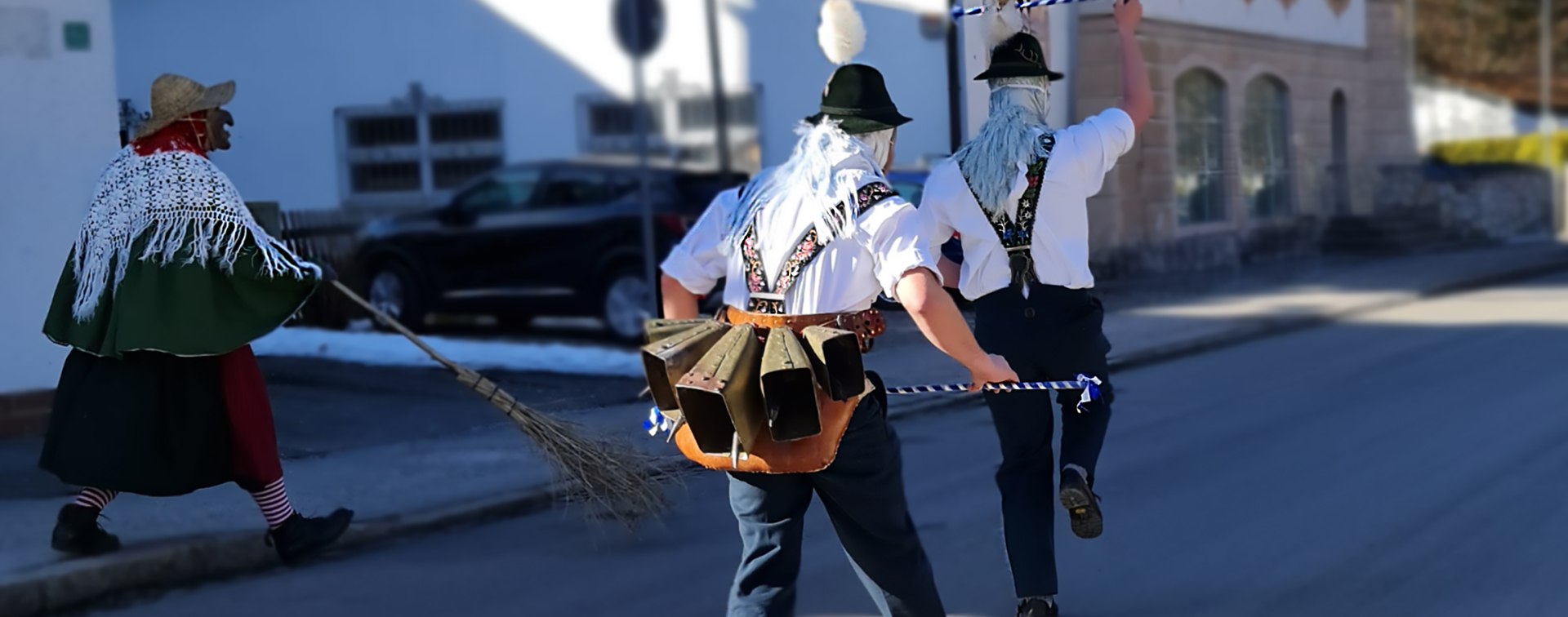 Schellenrührer im Grainauer Fasching, © Gemeinde Grainau / E. Reindl