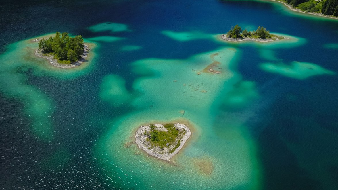 Eibsee mit Herz, © Zugspitzdorf Grainau - D. Diedrich